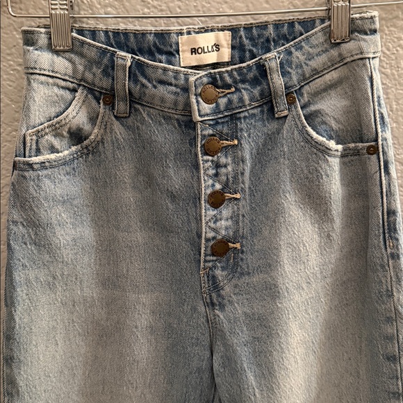 Rolla’s Eastcoast 70s Flare High Waist Organic Vintage Denim Jeans Size 25 - Picture 4 of 9